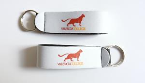 Neoprene Wrist Strap Key Holder two-sided Mascot Logo